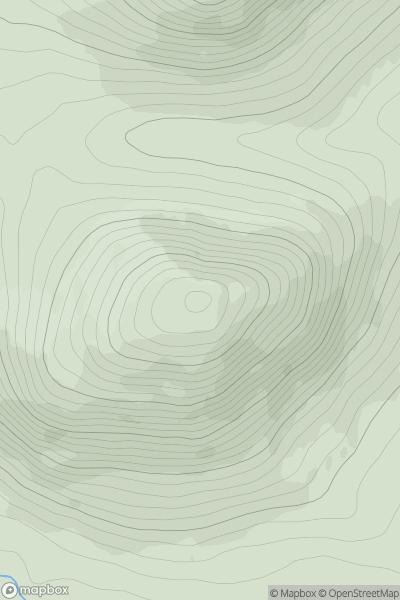 Thumbnail image for Meall an Tuirc [Loch Vaich to Moray Firth] [NH552696] showing contour plot for surrounding peak